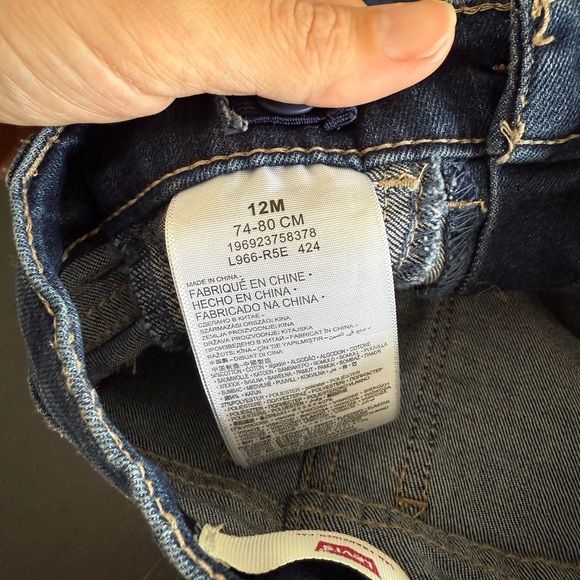 Levi's Blue Flare Wide Leg Jeans - Picture 3 of 4